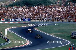 Fia Formula One Word Championship 1986 GP F1 Osterreichring (aut) Ayrton Senna (bra) Lotus 98T leads Nelson Piquet( bra) Williams FW 15