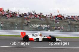 09.10.2016 - Stoffel Vandoorne (BEL) McLaren Test and Reserve Driver, drives the 1989 McLaren MP4/5 of Alain Prost
