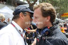 Nigel Mansell and Christian Horner (GBR) Red Bull Racing Team Principal  27.05.2012. Formula 1 World Championship, Rd 6, Monaco Grand Prix, Monte Carlo, Monaco, Sunday