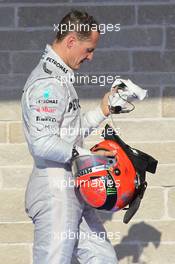 Michael Schumacher (GER), Mercedes AMG Petronas  18.11.2012. Formula 1 World Championship, Rd 19, United States Grand Prix, Austin, USA, Race Day