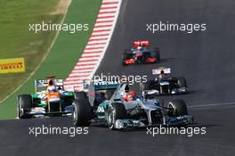 Michael Schumacher (GER) Mercedes AMG F1 W03. 18.11.2012. Formula 1 World Championship, Rd 19, United States Grand Prix, Austin, Texas, USA, Race Day.