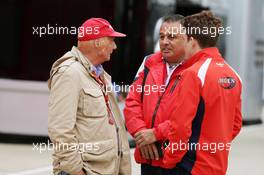 Niki Lauda (AUT) Mercedes Non-Executive Chairman. 09.07.2016. Formula 1 World Championship, Rd 10, British Grand Prix, Silverstone, England, Qualifying Day.