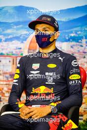 Alexander Albon (THA) Red Bull Racing in the post race FIA Press Conference. 13.09.2020. Formula 1 World Championship, Rd 9, Tuscan Grand Prix, Mugello, Italy, Race Day.