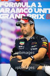 Sergio Perez (MEX) Red Bull Racing in the FIA Press Conference. 20.10.2022. Formula 1 World Championship, Rd 19, United States Grand Prix, Austin, Texas, USA, Preparation Day.