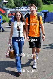 Oscar Piastri (AUS) McLaren with his girlfriend Lily Zneimer (GBR). 30.06.2023. Formula 1 World Championship, Rd 10, Austrian Grand Prix, Spielberg, Austria, Qualifying Day.