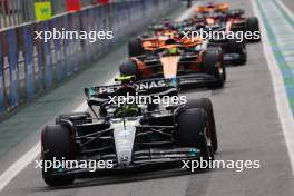 Lewis Hamilton (GBR) Mercedes AMG F1 W14 leaves the pits. 03.11.2023. Formula 1 World Championship, Rd 21, Brazilian Grand Prix, Sao Paulo, Brazil, Qualifying Day.