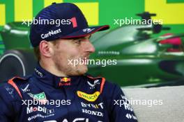 Max Verstappen (NLD) Red Bull Racing in the post qualifying FIA Press Conference. 03.11.2023. Formula 1 World Championship, Rd 21, Brazilian Grand Prix, Sao Paulo, Brazil, Qualifying Day.