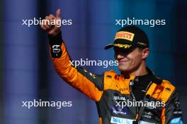 2nd place Lando Norris (GBR) McLaren. 05.11.2023. Formula 1 World Championship, Rd 21, Brazilian Grand Prix, Sao Paulo, Brazil, Race Day.
