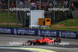 Charles Leclerc (MON) Ferrari SF-23 crashed out on the formation lap. 05.11.2023. Formula 1 World Championship, Rd 21, Brazilian Grand Prix, Sao Paulo, Brazil, Race Day.