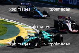 Fernando Alonso (ESP) Aston Martin F1 Team AMR23. 04.11.2023. Formula 1 World Championship, Rd 21, Brazilian Grand Prix, Sao Paulo, Brazil, Sprint Day.