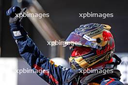 Sprint winner Max Verstappen (NLD) Red Bull Racing celebrates in parc ferme. 04.11.2023. Formula 1 World Championship, Rd 21, Brazilian Grand Prix, Sao Paulo, Brazil, Sprint Day.