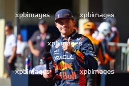 Race winner Max Verstappen (NLD) Red Bull Racing celebrates in Sprint parc ferme. 04.11.2023. Formula 1 World Championship, Rd 21, Brazilian Grand Prix, Sao Paulo, Brazil, Sprint Day.