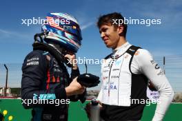 (L to R): Logan Sargeant (USA) Williams Racing and Alexander Albon (THA) Williams Racing on the grid. 04.11.2023. Formula 1 World Championship, Rd 21, Brazilian Grand Prix, Sao Paulo, Brazil, Sprint Day.