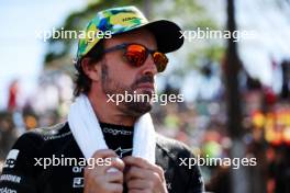 Fernando Alonso (ESP) Aston Martin F1 Team on the grid. 04.11.2023. Formula 1 World Championship, Rd 21, Brazilian Grand Prix, Sao Paulo, Brazil, Sprint Day.