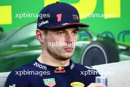 Max Verstappen (NLD) Red Bull Racing in the post Sprint FIA Press Conference. 04.11.2023. Formula 1 World Championship, Rd 21, Brazilian Grand Prix, Sao Paulo, Brazil, Sprint Day.