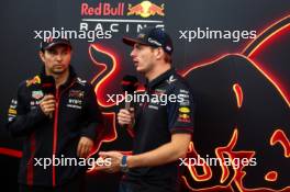 Max Verstappen (NLD), Red Bull Racing and Sergio Perez (MEX), Red Bull Racing  02.11.2023. Formula 1 World Championship, Rd 21, Brazilian Grand Prix, Sao Paulo, Brazil, Preparation Day.