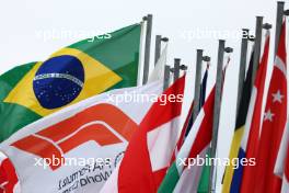 Circuit atmosphere - flags. 02.11.2023. Formula 1 World Championship, Rd 21, Brazilian Grand Prix, Sao Paulo, Brazil, Preparation Day.