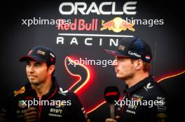 Max Verstappen (NLD), Red Bull Racing and Sergio Perez (MEX), Red Bull Racing  02.11.2023. Formula 1 World Championship, Rd 21, Brazilian Grand Prix, Sao Paulo, Brazil, Preparation Day.