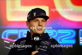 Max Verstappen (NLD) Red Bull Racing in the post qualifying FIA Press Conference. 17.11.2023. Formula 1 World Championship, Rd 22, Las Vegas Grand Prix, Las Vegas, Nevada, USA, Qualifying Day.