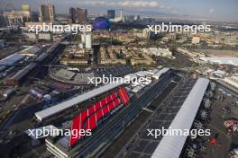 An aerial view of the circuit. 16.11.2023. Formula 1 World Championship, Rd 22, Las Vegas Grand Prix, Las Vegas, Nevada, USA, Practice Day.