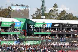 The podium (L to R): Lewis Hamilton (GBR) Mercedes AMG F1, second; Max Verstappen (NLD) Red Bull Racing, race winner; Charles Leclerc (MON) Ferrari, third; Richard Wolverson (GBR) Red Bull Racing Performance Engineer. 29.10.2023. Formula 1 World Championship, Rd 20, Mexican Grand Prix, Mexico City, Mexico, Race Day.