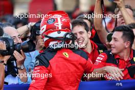 Charles Leclerc (MON) Ferrari celebrates his pole position in qualifying parc ferme. 28.10.2023. Formula 1 World Championship, Rd 20, Mexican Grand Prix, Mexico City, Mexico, Qualifying Day.