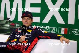 Max Verstappen, Red Bull Racing, in the post Qualifying Press Conference 28.10.2023. Formula 1 World Championship, Rd 20, Mexican Grand Prix, Mexico City, Mexico, Qualifying Day.