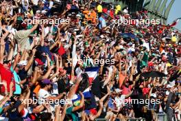 Circuit atmosphere - fans in the grandstand. 28.10.2023. Formula 1 World Championship, Rd 20, Mexican Grand Prix, Mexico City, Mexico, Qualifying Day.