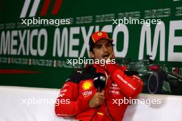 Carlos Sainz, Scuderia Ferrari, in the post Qualifying Press Conference 28.10.2023. Formula 1 World Championship, Rd 20, Mexican Grand Prix, Mexico City, Mexico, Qualifying Day.