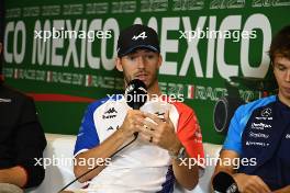 Pierre Gasly (FRA) Alpine F1 Team in the FIA Press Conference. 26.10.2023. Formula 1 World Championship, Rd 20, Mexican Grand Prix, Mexico City, Mexico, Preparation Day.