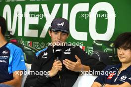 Esteban Ocon (FRA) Alpine F1 Team in the FIA Press Conference. 26.10.2023. Formula 1 World Championship, Rd 20, Mexican Grand Prix, Mexico City, Mexico, Preparation Day.