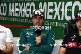 Fernando Alonso (ESP) Aston Martin F1 Team in the FIA Press Conference. 26.10.2023. Formula 1 World Championship, Rd 20, Mexican Grand Prix, Mexico City, Mexico, Preparation Day.