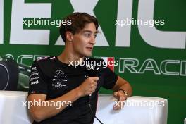 George Russell (GBR) Mercedes AMG F1 in the FIA Press Conference. 26.10.2023. Formula 1 World Championship, Rd 20, Mexican Grand Prix, Mexico City, Mexico, Preparation Day.