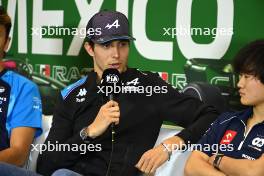 Esteban Ocon (FRA) Alpine F1 Team in the FIA Press Conference. 26.10.2023. Formula 1 World Championship, Rd 20, Mexican Grand Prix, Mexico City, Mexico, Preparation Day.