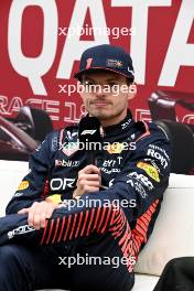 Max Verstappen (NLD) Red Bull Racing in the post qualifying FIA Press Conference. 06.10.2023 Formula 1 World Championship, Rd 18, Qatar Grand Prix, Doha, Qatar, Qualifying Day.