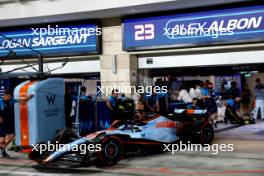 Logan Sargeant (USA) Williams Racing FW45 leaves the pits. 06.10.2023 Formula 1 World Championship, Rd 18, Qatar Grand Prix, Doha, Qatar, Qualifying Day.