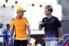 (L to R): Lando Norris (GBR) McLaren with Pierre Gasly (FRA) Alpine F1 Team. 06.10.2023 Formula 1 World Championship, Rd 18, Qatar Grand Prix, Doha, Qatar, Qualifying Day.