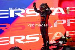 Race winner Max Verstappen (NLD) Red Bull Racing celebrates in parc ferme. 08.10.2023. Formula 1 World Championship, Rd 18, Qatar Grand Prix, Doha, Qatar, Race Day.
