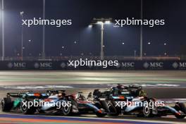 Alexander Albon (THA) Williams Racing FW45 and Logan Sargeant (USA) Williams Racing FW45. 08.10.2023. Formula 1 World Championship, Rd 18, Qatar Grand Prix, Doha, Qatar, Race Day.
