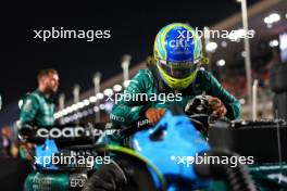 Fernando Alonso (ESP) Aston Martin F1 Team AMR23 on the grid. 07.10.2023. Formula 1 World Championship, Rd 18, Qatar Grand Prix, Doha, Qatar, Sprint Day.
