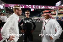 (L to R): Prince Bernhard of Orange-Nassau, van Vollenhoven (NLD) Zandvoort Circuit Co-Owner; Bernd Maylander (GER) FIA Safety Car Driver; and Prince Khalid Bin Sultan Al Faisal (KSA) President of the Saudi Automobile and Motorcycle Federation, on the grid. 07.10.2023. Formula 1 World Championship, Rd 18, Qatar Grand Prix, Doha, Qatar, Sprint Day.