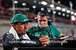 Fernando Alonso (ESP) Aston Martin F1 Team on the grid. 07.10.2023. Formula 1 World Championship, Rd 18, Qatar Grand Prix, Doha, Qatar, Sprint Day.