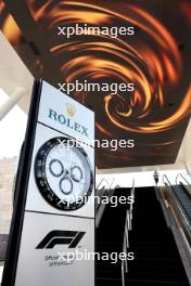 Paddock atmosphere - Rolex clock. 05.10.2023. Formula 1 World Championship, Rd 18, Qatar Grand Prix, Doha, Qatar, Preparation Day.