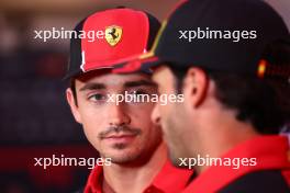 Charles Leclerc (MON) Ferrari and Carlos Sainz Jr (ESP) Ferrari. 05.10.2023. Formula 1 World Championship, Rd 18, Qatar Grand Prix, Doha, Qatar, Preparation Day.