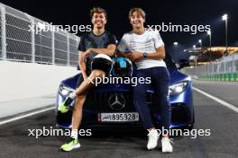 (L to R): Alexander Albon (THA) Williams Racing and George Russell (GBR) Mercedes AMG F1. 05.10.2023. Formula 1 World Championship, Rd 18, Qatar Grand Prix, Doha, Qatar, Preparation Day.