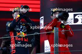 Max Verstappen (NLD), Red Bull Racing Charles Leclerc (FRA), Scuderia Ferrari  26.11.2023. Formula 1 World Championship, Rd 23, Abu Dhabi Grand Prix, Yas Marina Circuit, Abu Dhabi, Race Day.