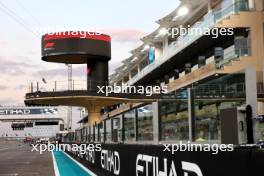 Circuit atmosphere - new podium over the pits. 23.11.2023. Formula 1 World Championship, Rd 23, Abu Dhabi Grand Prix, Yas Marina Circuit, Abu Dhabi, Preparation Day.