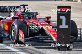 Pole sitter Charles Leclerc (MON) Ferrari SF-23 in qualifying parc ferme. 20.10.2023. Formula 1 World Championship, Rd 19, United States Grand Prix, Austin, Texas, USA, Qualifying Day
