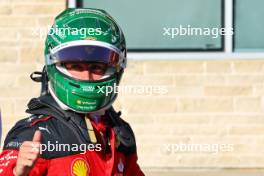 Charles Leclerc (MON) Ferrari celebrates his pole position in qualifying parc ferme. 20.10.2023. Formula 1 World Championship, Rd 19, United States Grand Prix, Austin, Texas, USA, Qualifying Day