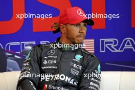 Lewis Hamilton (GBR) Mercedes AMG F1 in the post qualifying FIA Press Conference. 20.10.2023. Formula 1 World Championship, Rd 19, United States Grand Prix, Austin, Texas, USA, Qualifying Day